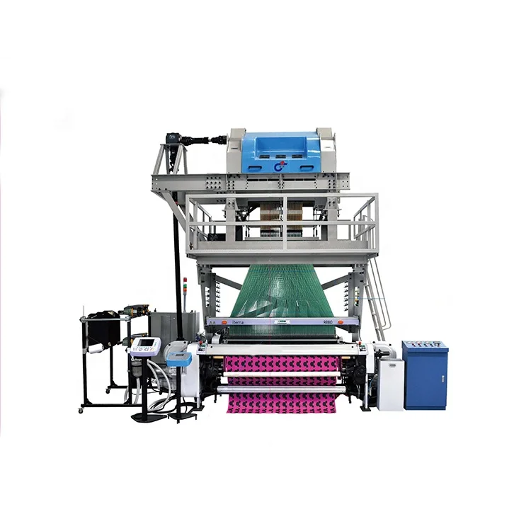 High efficiency and high stability woven label machine loom with jacquard