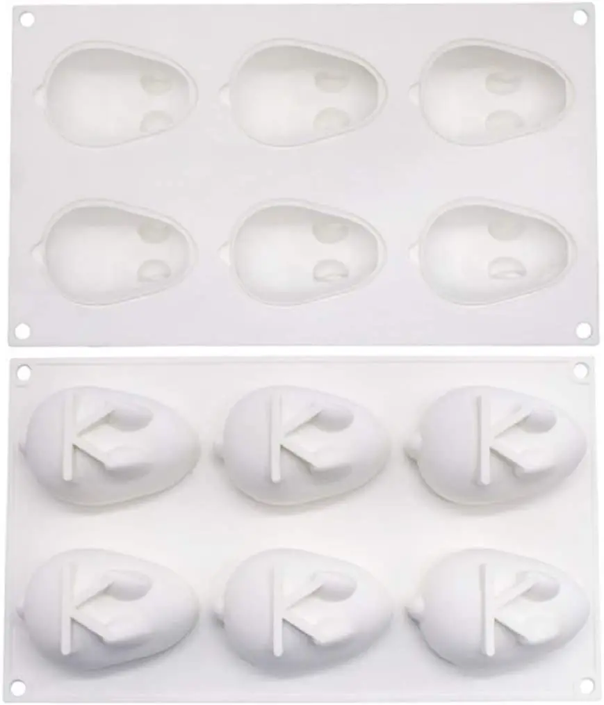 Moule en silicone pour Pâques - Moule en silicone - Moule en silicone - Moule en plâtre - Pour couler les œufs de Pâques - Moule en silicone - Pour