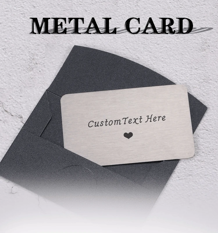 Designer Cheap Metal Credit Craft Embossed Business Cards with logo