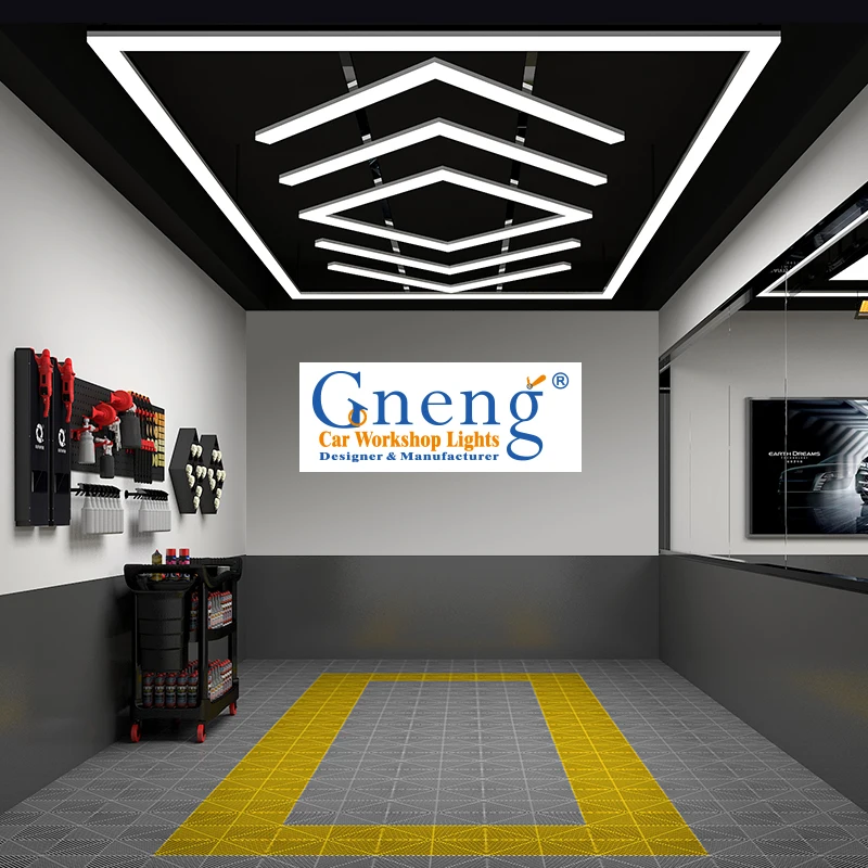 Factory Price Seamless Connection Led Lights for the Showroom Auto Inspection Car Workshop Light Detailing Light