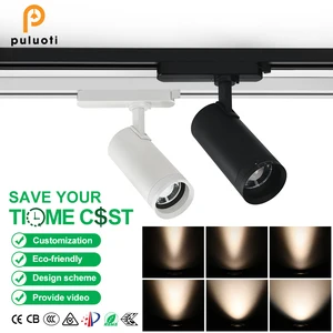 Led Adjustable Track Light Cob Led Track Lighting Focus Adjustable Track Light Light in Dimmable Led Track Lighting System 30w