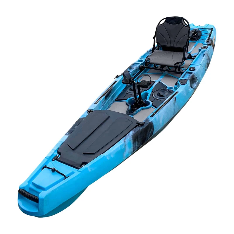 zero Kayak 2019 2020 Best 12ft New Design Set on Top Lure Solo Pedal Drive System Fishing Canoe/kayak Kajak with Electric Motor