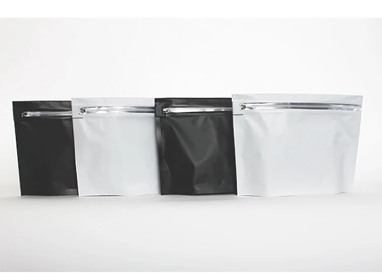 Child Proof Resistant Zipper Smell Proof Exit Bags Handed Zip-Lock Pouch Metallized Interior for Moisture Control