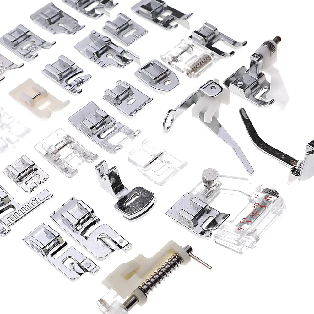 Cy-032 32pcs Domestic Sewing Machine Presser Foot Feet Kit Set With Box ...