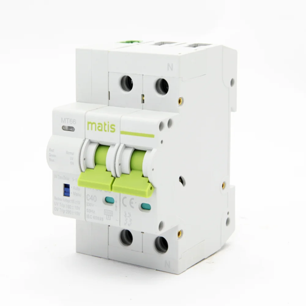 Matis MT66UV Smart Breaker Wifi Mcb with Over Voltage protection