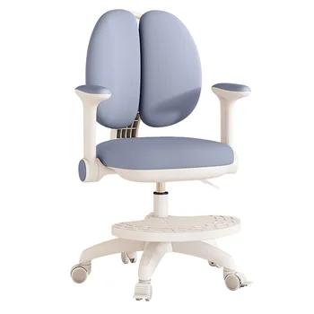 Modern Design Executive & Kids Study Chair Comfortable Double Back with Plastic Material for Office School & Living Room
