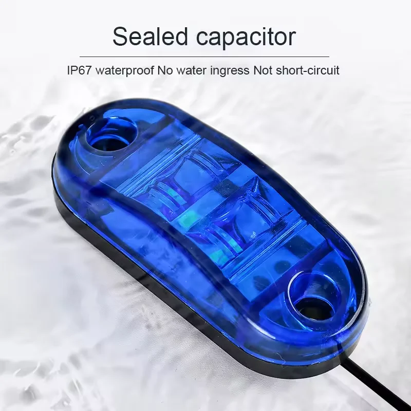 Superbleds Auto Lighting Side Tail Light 2 Leds Strobe White Amber Red Warning Side Lamp for SUV ATV Trucks Led Lights Wholesale