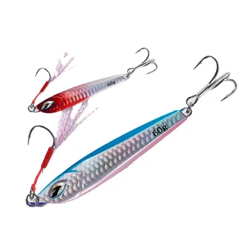 Micro Jig Lure Assist Hook Long Distance Reeling Fall Metal Fishing Slide Jig – Metal Jig – view 2