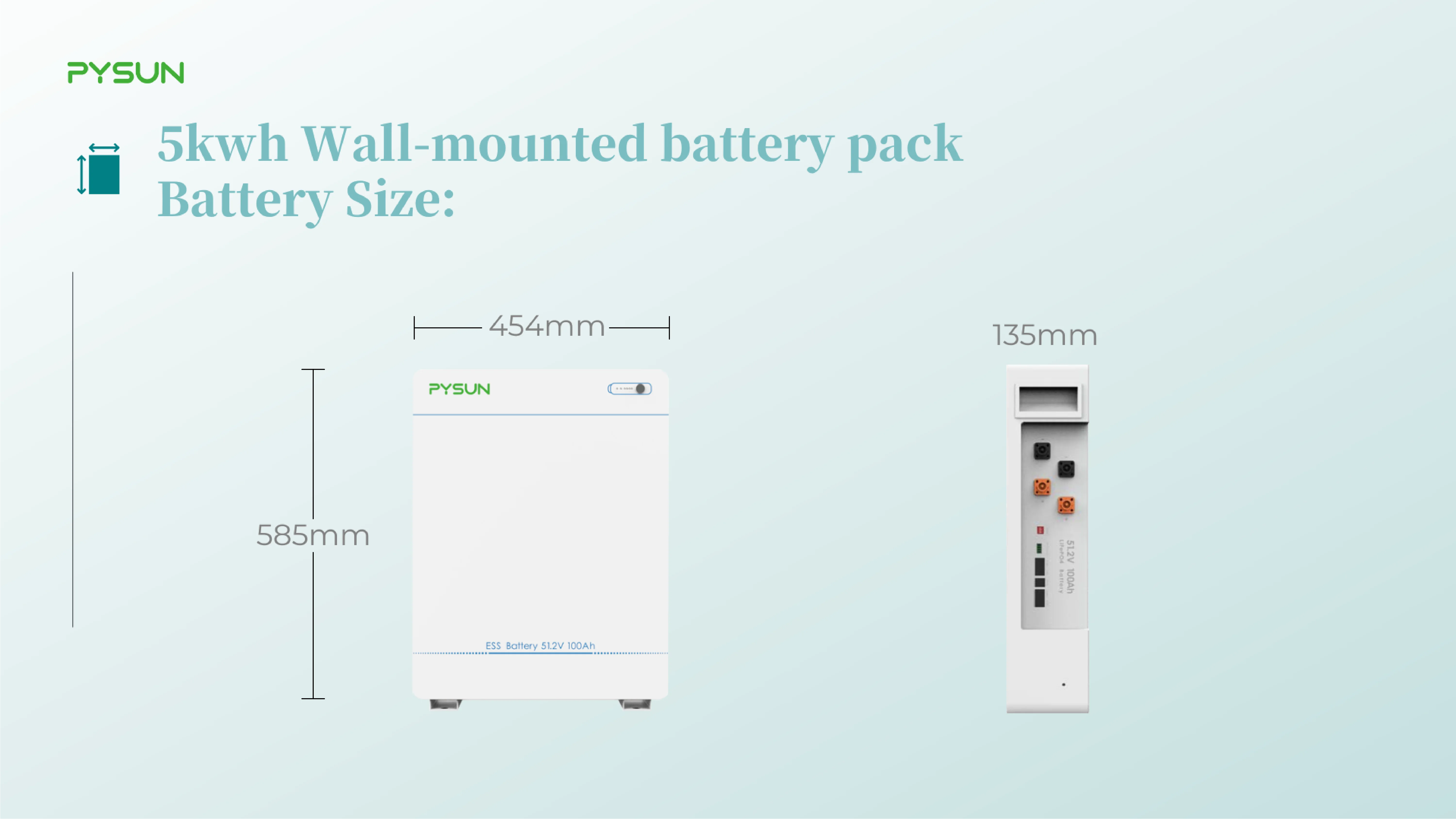 5kwh Wall-mounted Solar Battery factory