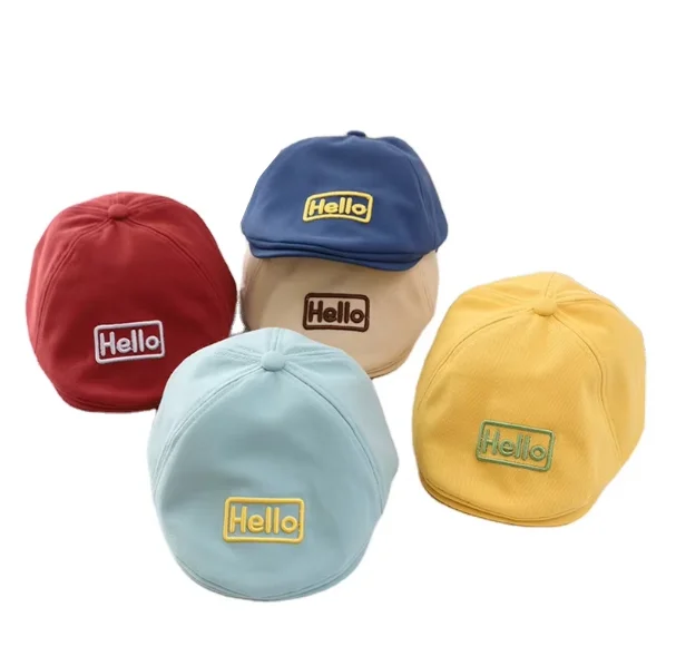 Fashion Baby Hat Handsome Cotton Boys Beret Elastic Kids Hats Baby