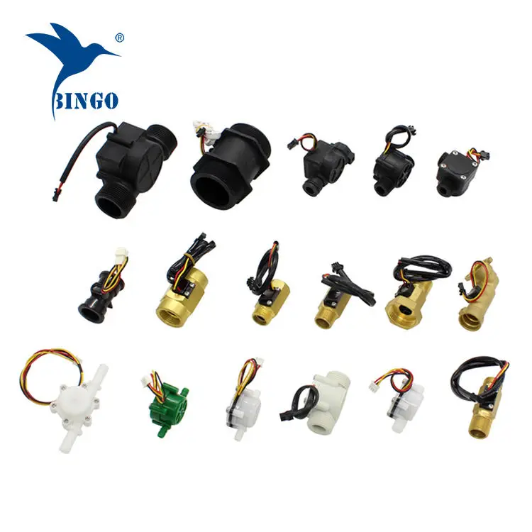 YF-S201C G1/2 Inch Water Flow Sensor Food-Grade Switch Hall Effect Flowmeter Fluid Meter Counter 1-30L/min 5-15V  Black