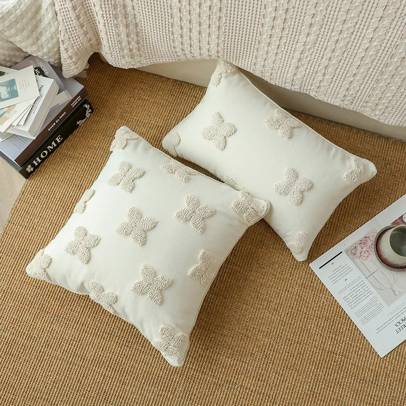 Innermor Boho Pillow Home Decor Tufted Cushion Decorative Pillow Covers