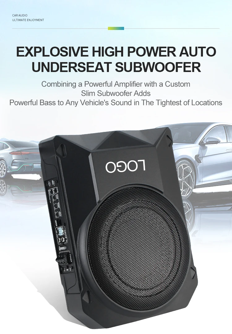 Blue Tooth Speaker Wireless Pyle 8-Inch Low-Profile Amplified