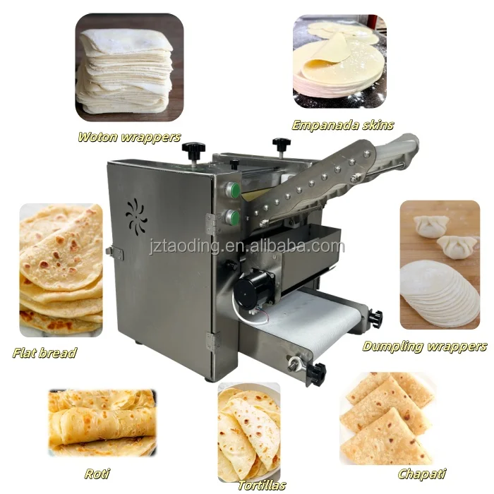 Commercial Dumpling Wrapper Machine Automatic Roti Maker Manual Chapati Pressing Machine Small Tortilla Making Machine Maker