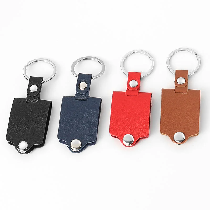 Mini Leather Photo Album Keychain Custom Photo Sublimation Keychains Blanks Personalized Leather Keyring DIY Photo for Her Gifts