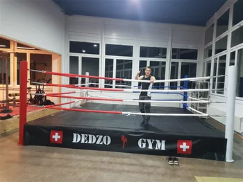 折りたたみ式ボクシングリング格闘技機器キャンバスフロアカバー