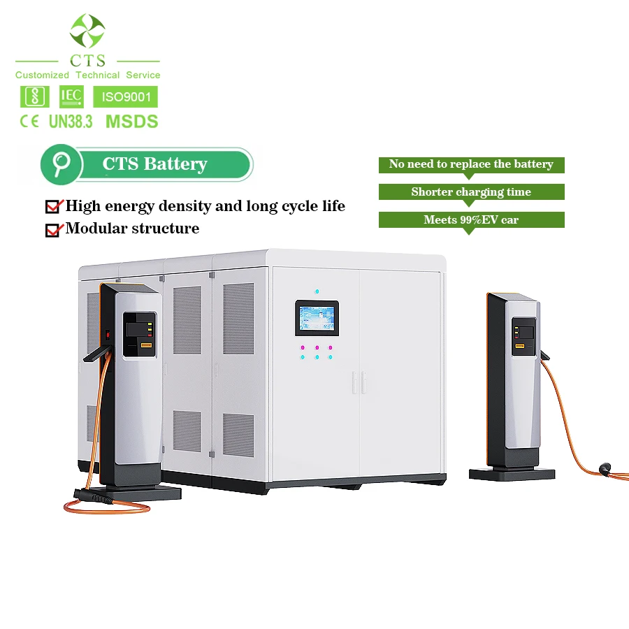 CTS Integrated BESS Energy Storage Battery System Floor-Mounted EV Charging Station Solutions with DC EV Chargers