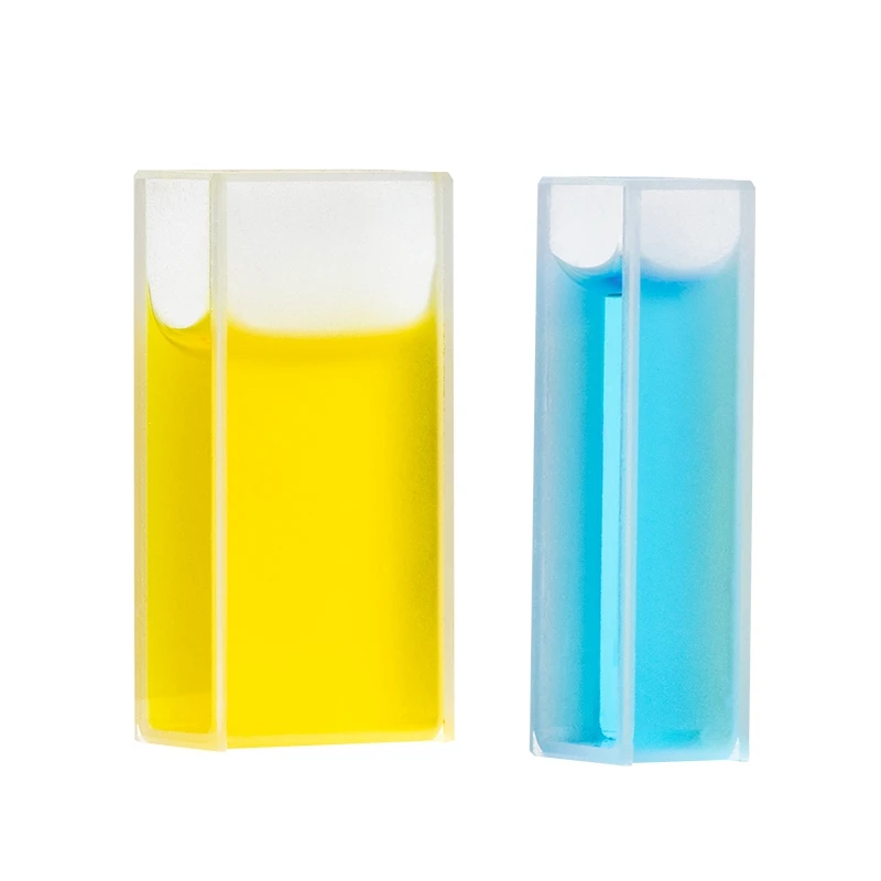 Fused Glass Quartz Cuvette Cell With Lid Spectrophotometers Cell Cuvette 5mm to 100mm