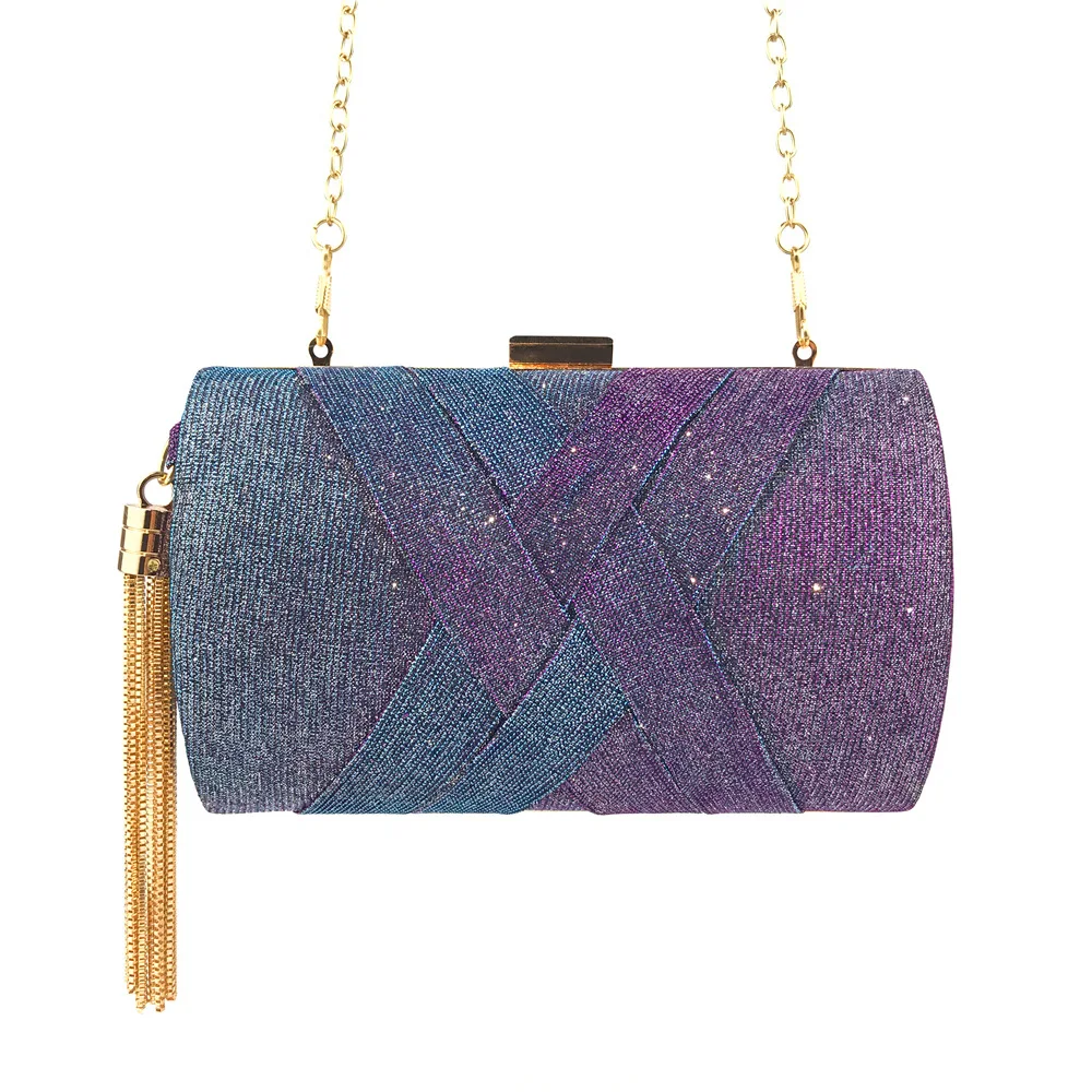 Ladies Fx Leather Diamante Gem Envolope Style Purse Clutch Bag Handbag M010-232 