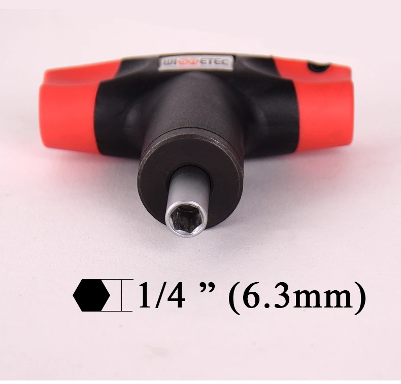 Wisretec Mechanical T Handle Adjustable 1/4 Torque Tool 0.6nm 6nm