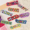 TEXT 3 (Iron on)-9pcs/set