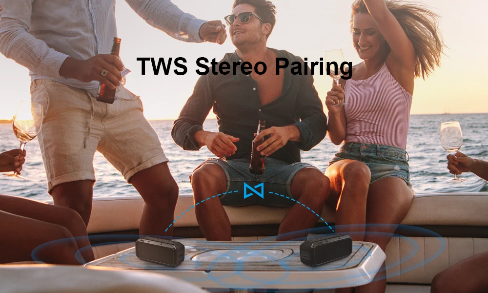 Divoom Voombox Power Portable Bluetooth Speaker Wireless Speaker TWS 30w Heavy bass NFC 10m with 6000 mAh and IPX5 Waterproof - ANKUX.COM