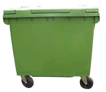 1000L 1100L Waterproof and UV Resistance Plastic Industrial Storage Bin with Wheels and Lid