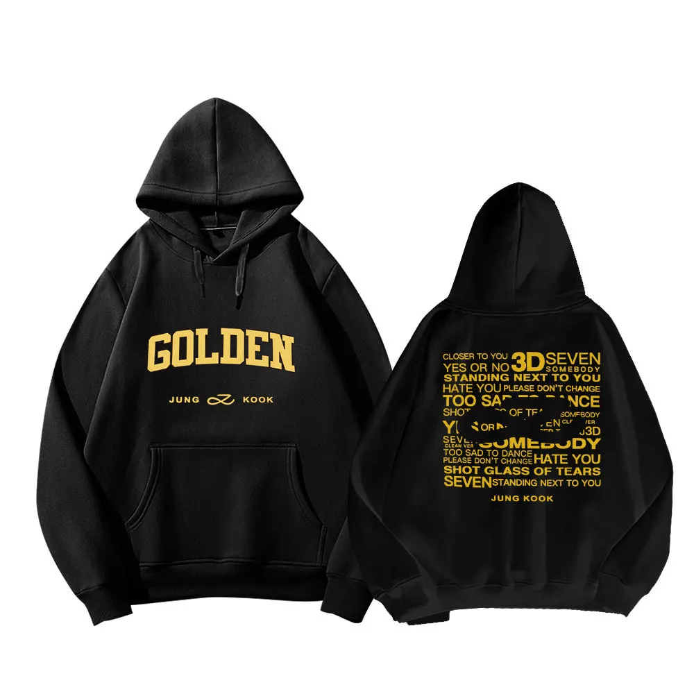 アイドル JungKook GOLDEN HOODIE (Lsize) H1af93faf7b4f47f3ac9c2aab570e0