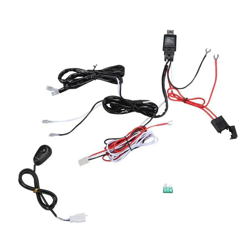 LED Light Bar Wiring Harness Kit With 40A Relay, Fuse & On/Off Switch - 12V 4-Lead For CREE, Philips, EPISTAR, OSRAM Bars 3 thumbnail image