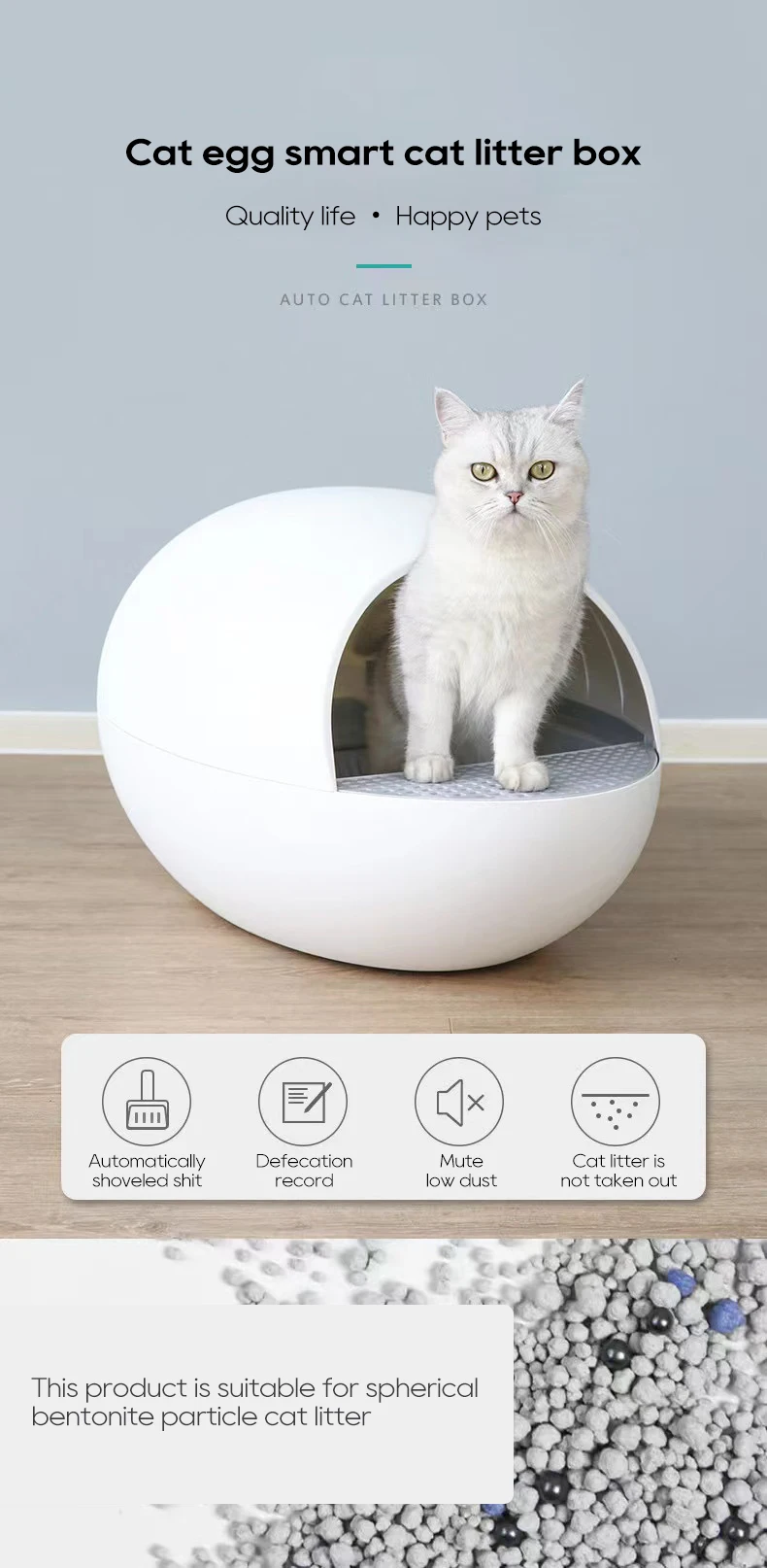 egg robot litter box