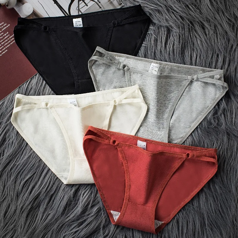 Underpants Female Cotton Student Korean Version Sexy Hollow Girl ...