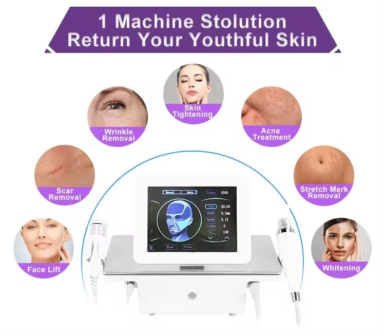 Facial Radio frequency vacuum rf Skin Tightening Rf Microneedling Machine