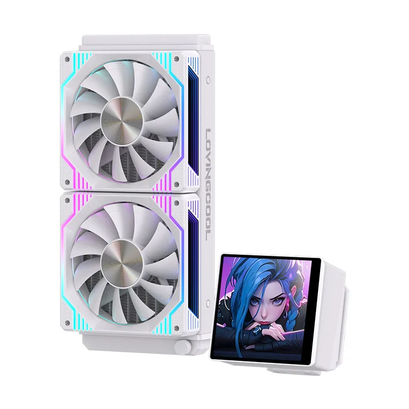 Lovingcool ARGB 240mm Liquid CPU Cooler, Integrated Water Cooling