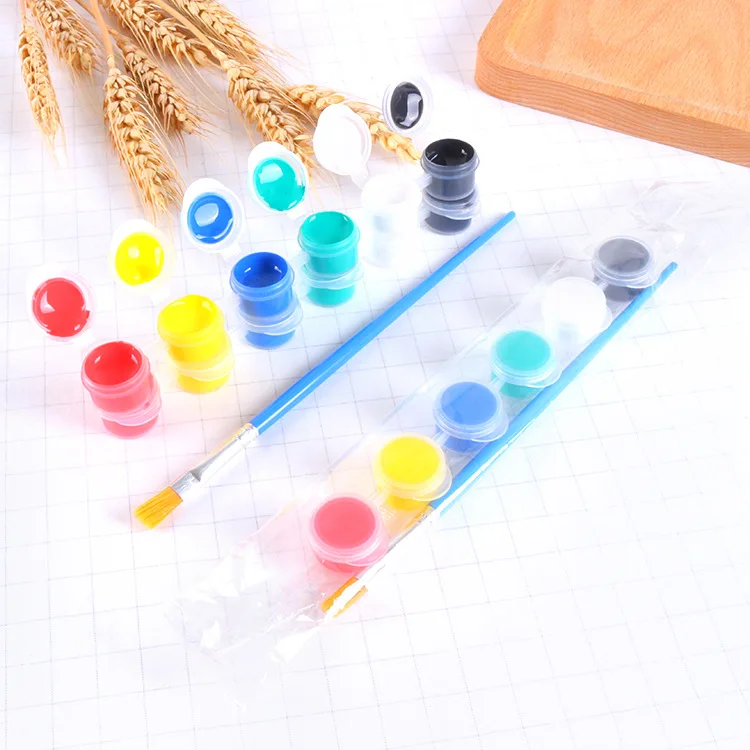 Самые продаваемые товары 2 мл акриловая цвет комплект ювелирных изделий различных 6 видов цветов дешевые набор акриловых красок