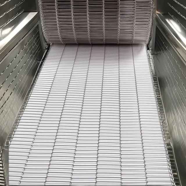 Stainless Steel 304 Wire Net Belt with Durable Chain of Instant Noodle Steam Machine for Food Conveyor