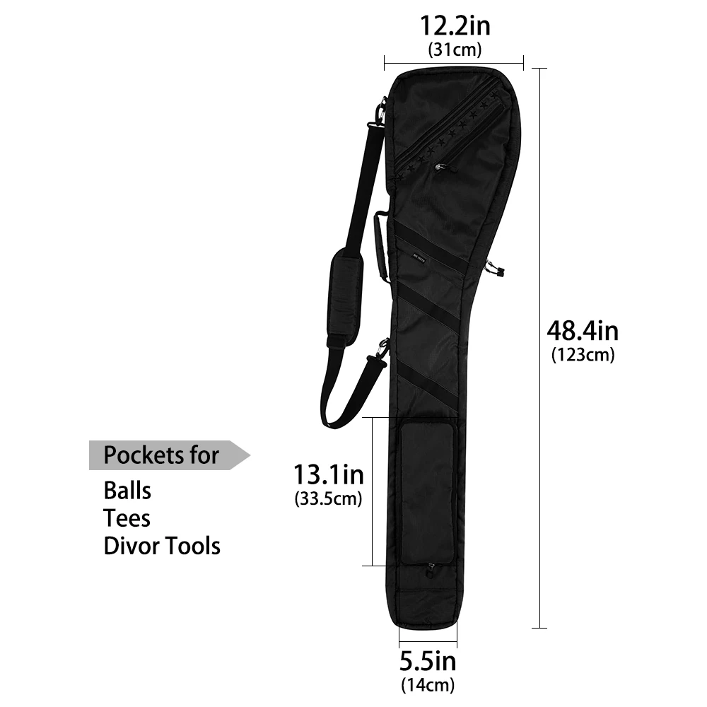 Hot Selling Golf Sunday Bag Range Golf Accessories Carry Travel Golf