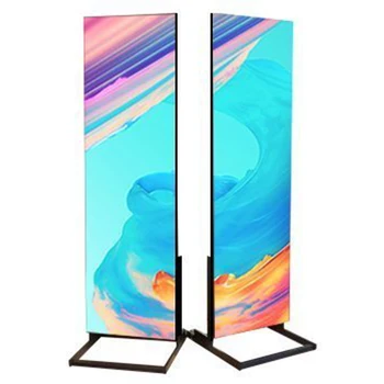 Digital Poster  Led Screen Outdoor Indoor Led Display P1.8 P2 P2.5 P3 4g Wifi Usb Movable Mirror Poster Led Display Screen