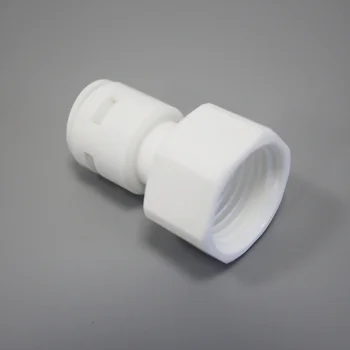 1/4inch Tube to 1/4 Thread Female Straight Push Fit Quick Fitting Adapter for RO Water Filter