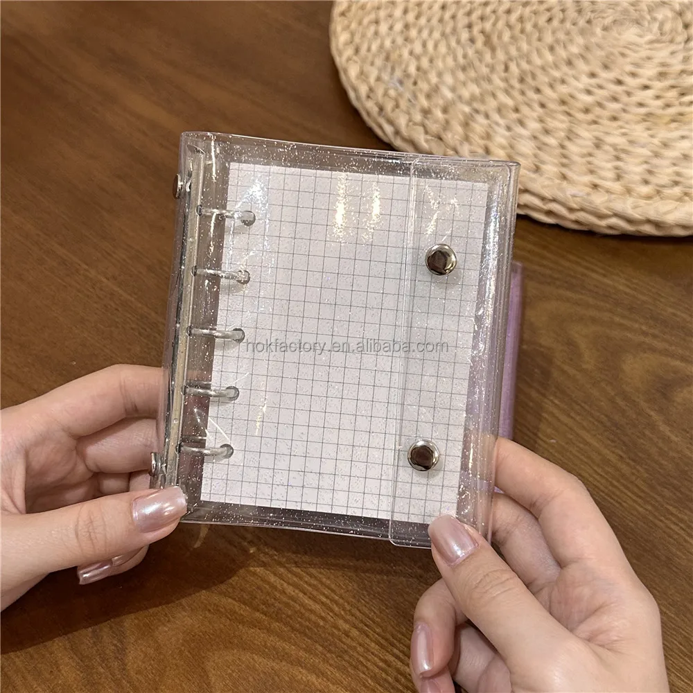 8 pocket card binder Peekaboo Heart Mini Ring Binder Album – Kore Kawaii main image 1