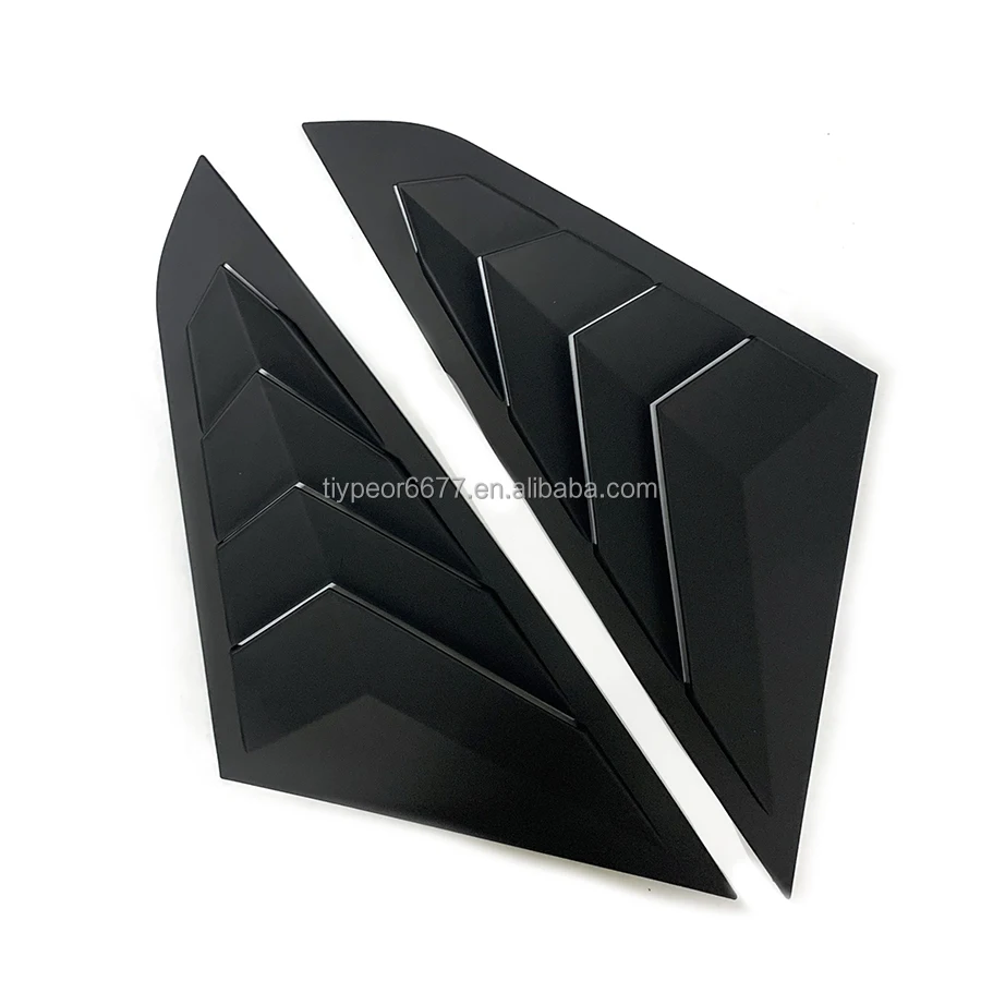 product tiypeor for toyota vios 2020   2023 rear window louvers   spoiler panel side louver vent trim accessory-5