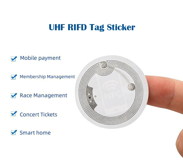 Coated RFID Sticker Roll NFC 30mm ICO-DE Sli MI-FARE Classic 1K Fudan F08 Label