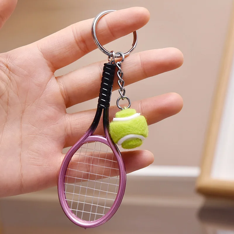 卸売バッグアクセサリープロモーションギフト女性かわいい3Dミニテニス