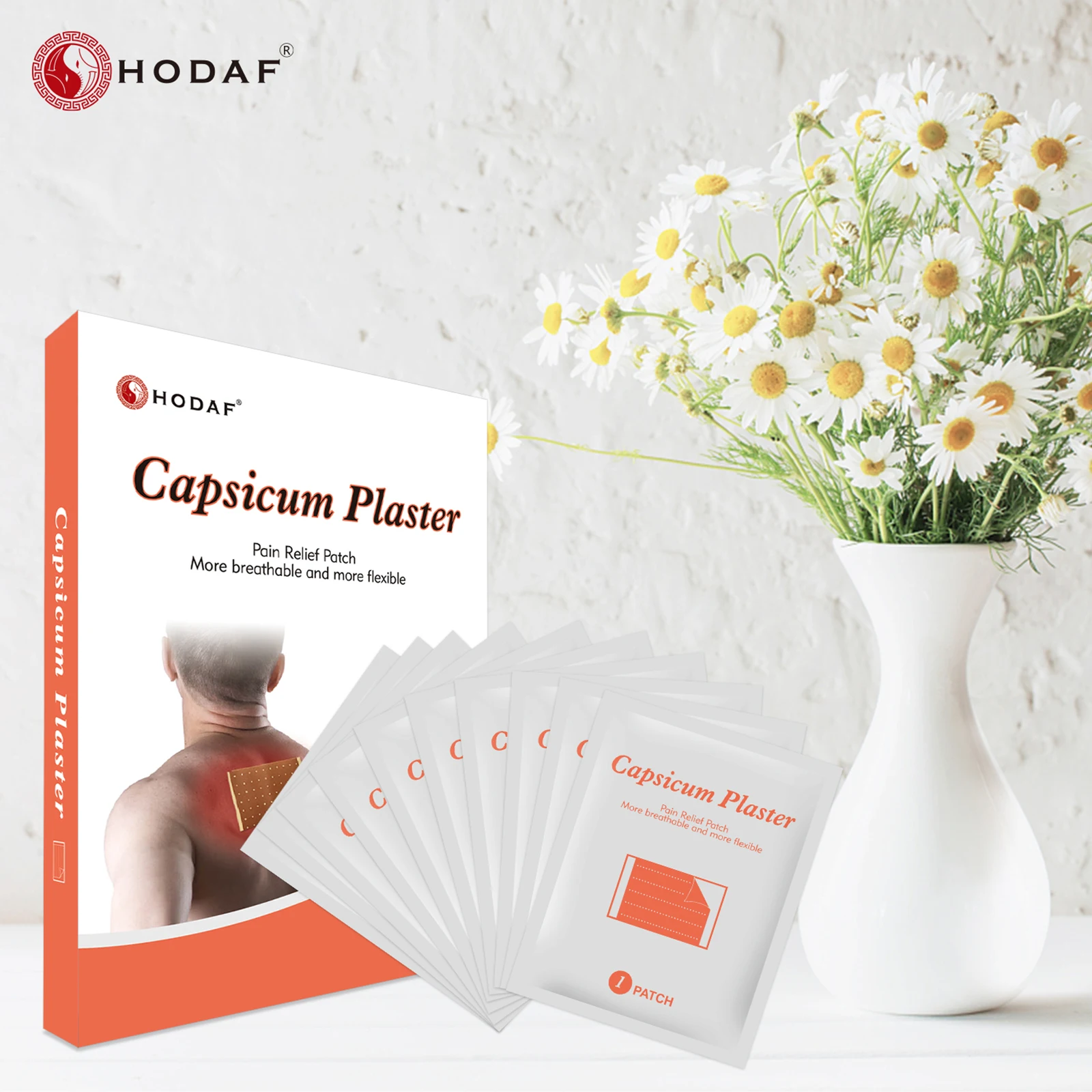 Elastic Fabric Breathable Porous Heat Patches Perforated Waist Relaxing