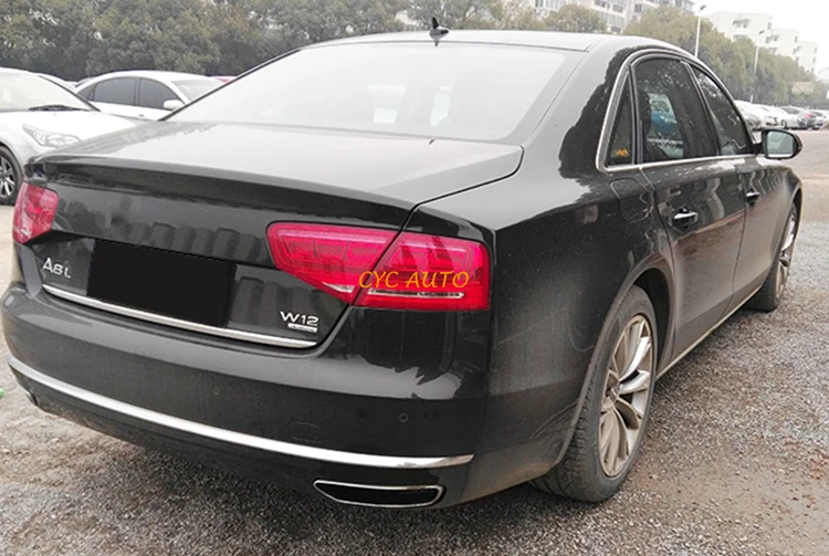 Auto Part W12 Style Rear Diffuser for AUDI A8 Upgrade W12 Auto Body Parts Diffuser 2015 2016 2017 2018