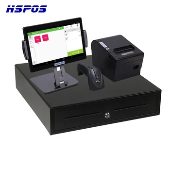 Wholesale New Android 10 inch black tablet pos system cash register retail touch screen point of sale system