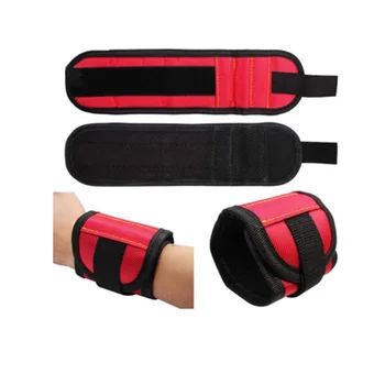 Polyester Magnetic Wristband 6/10/15pcs Powerful Magnet Carrying Case Electrician Toolkit Screw Drill Stand Repair Tool Belt