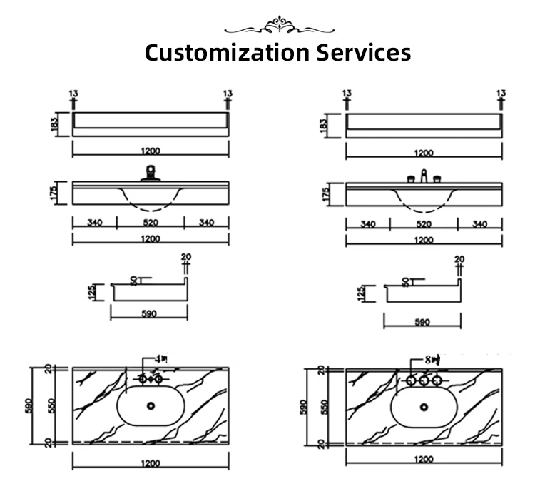 product natural silver grey travertine sink bathroom stone travertine sink vanity-7