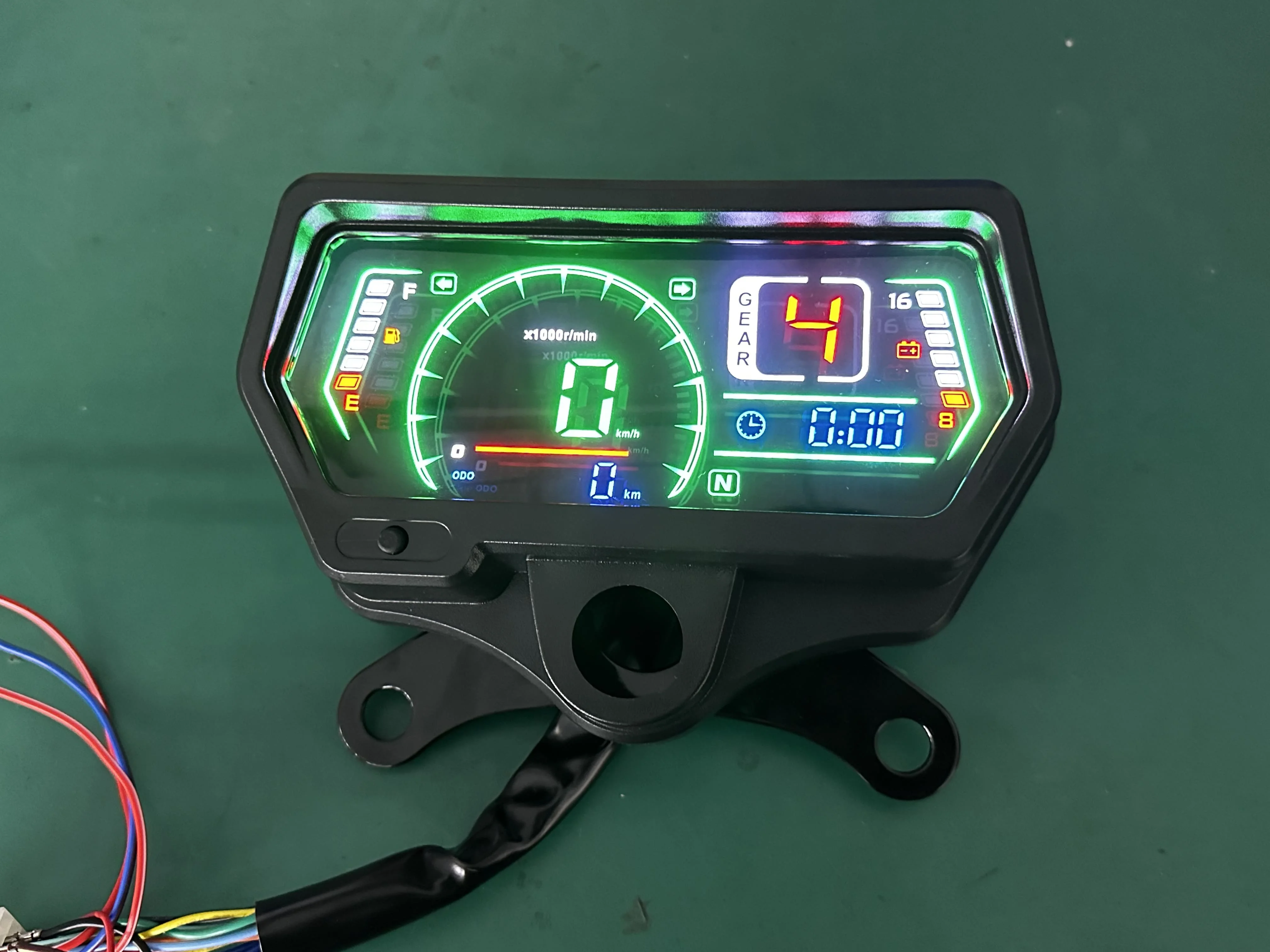 Tachimetro Digitale LED Per Moto – Per GN125, Contachilometri, Impermeabile, 12V - 2