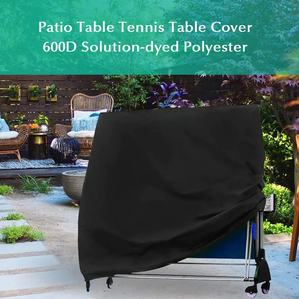 Пользовательские пыленепроницаемые 600D патио Настольный теннис покрытие водонепроницаемый открытый настольный стол для
