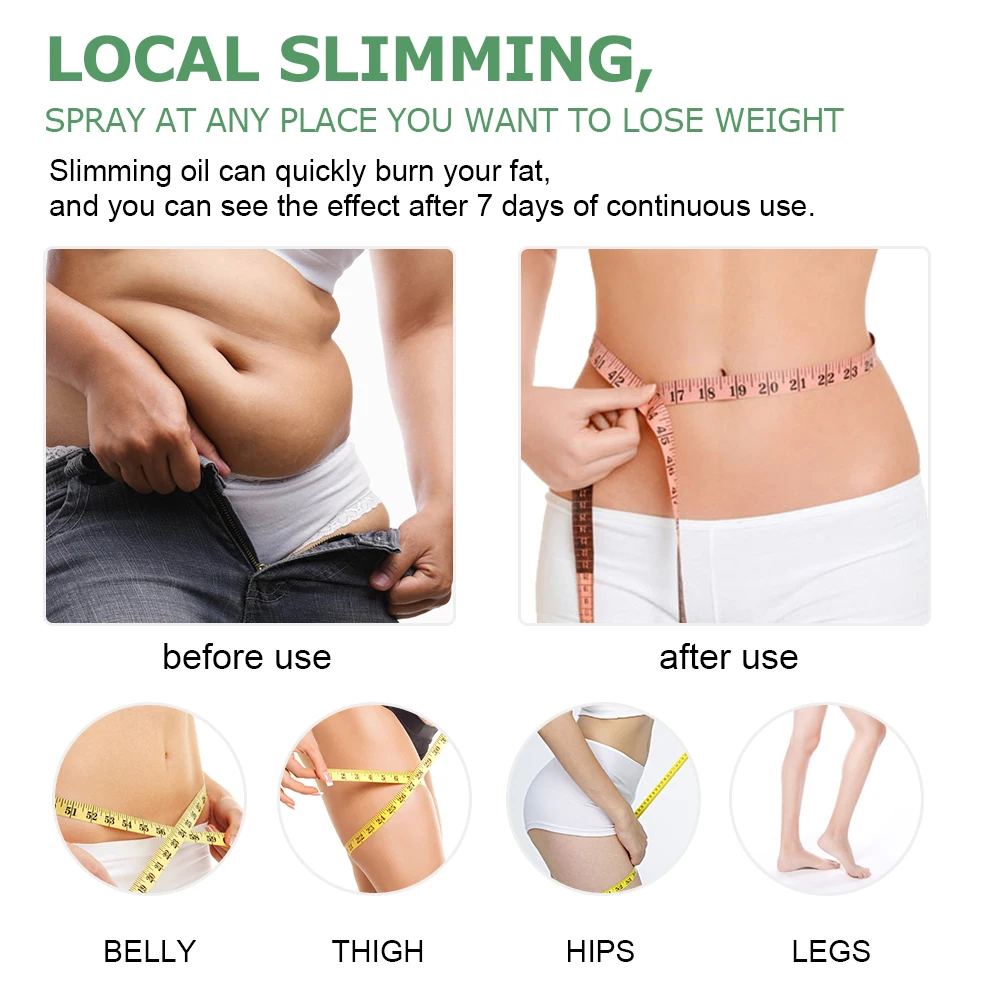 Private Label Custom Heating Fat Burning Burner Eliminate Anti Cellulite Body Weight Loss Slimming Spray